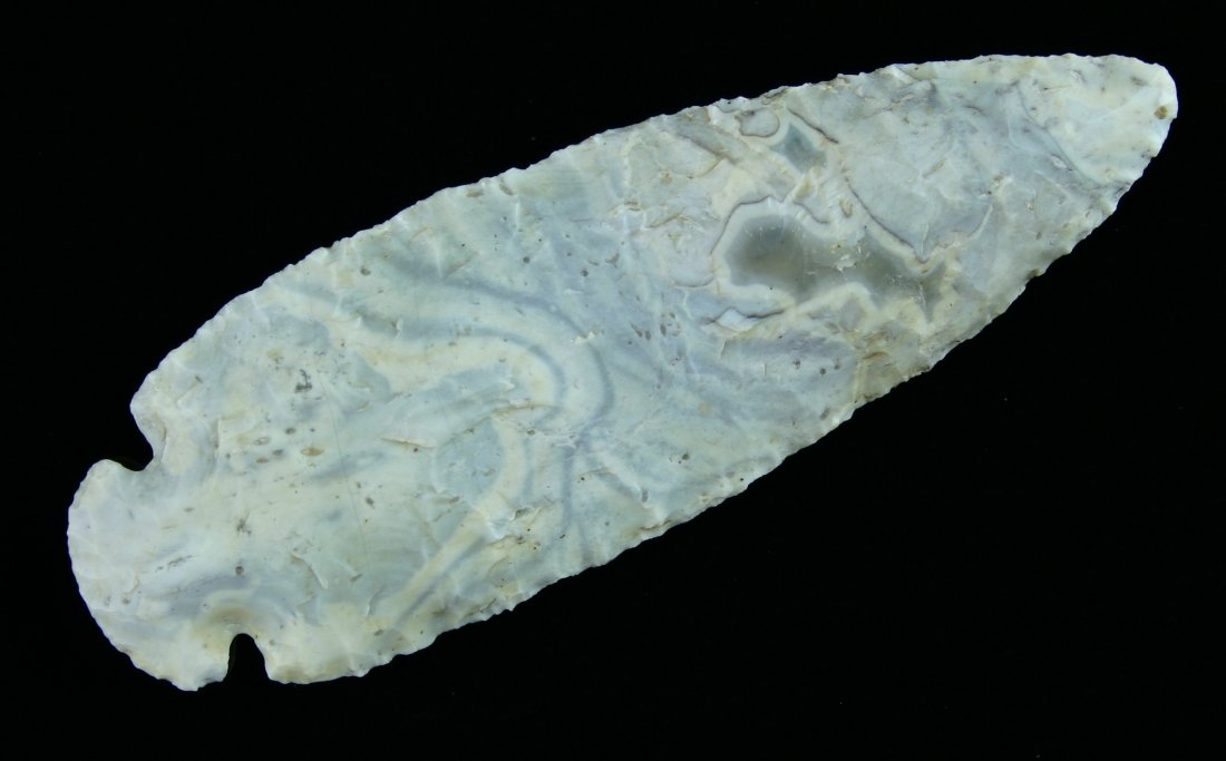 Killer 4 3/4" Flint Ridge Dovetail - Howard COA: Pretty as they get!! Showstopping Swirly Flint Ridge with great translucency from Central Ohio. Calvin Howard COA dated 8-1-12.