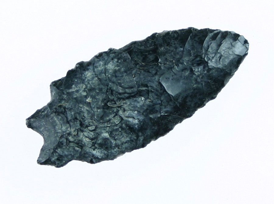 1 13/16" Windust: Lake Co., Oregon piece. Obsidian. Great residual alkali.
