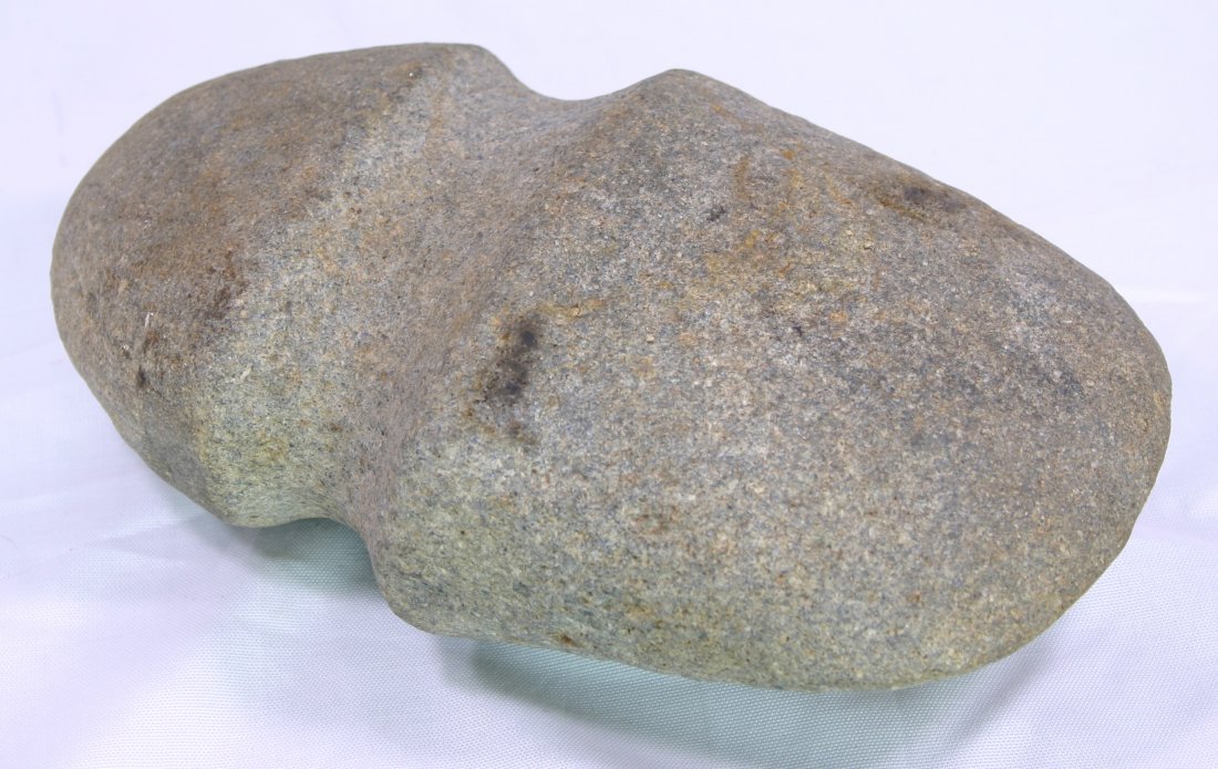 MASSIVE 8 3/4" Full Groove Ohio Axe - DAVIS COA: Massive axe at 7lbs 2oz from Ohio. Speckled granite. Davis G-8 COA