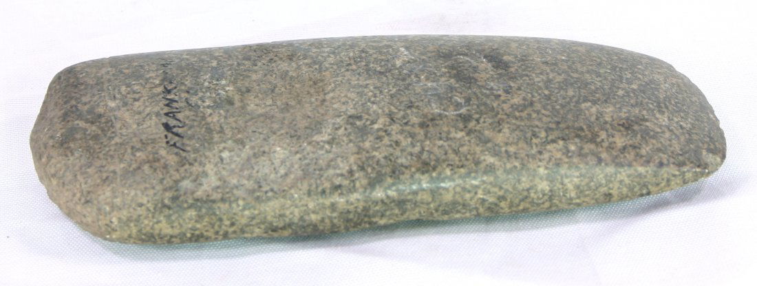 6 1/16" Celt: Excellent polished example from Franklin Co., Ohio. Bit in excellent condition.