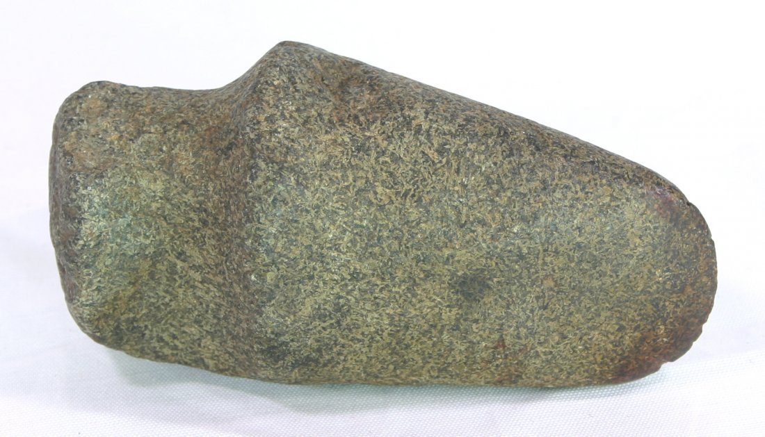 5 1/4" 3/4 Groove Axe: Nicely made symmetrical axe reported from Warren Co., Indiana