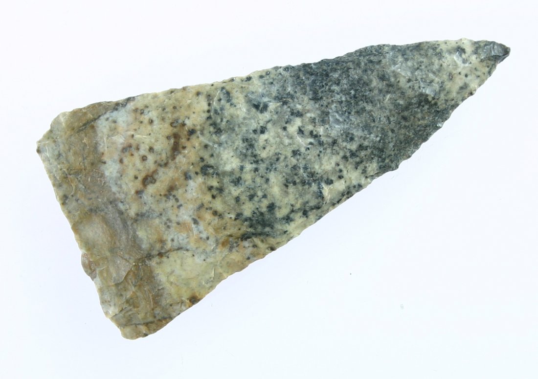 3" Basketmaker Knife: Very pretty dendritic chert example from the 4 corners region of the US Southwest.