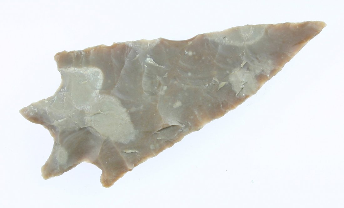 3 3/8" Pedernales: Central Texas example in Edwards Plateau Chert. Ex - Carter Estate Collection