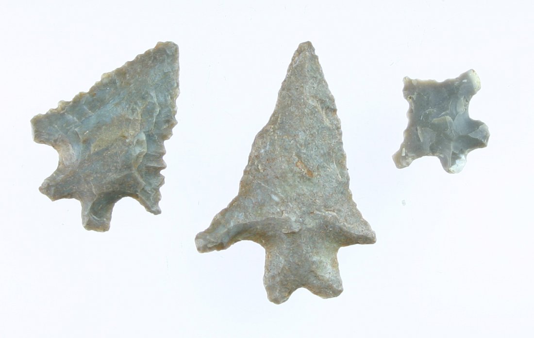 3 Nice KY Bifurcates: Nicely made LeCroy and other bifrucates in this lot from Southern Kentucky formerly of the Carter Estate.