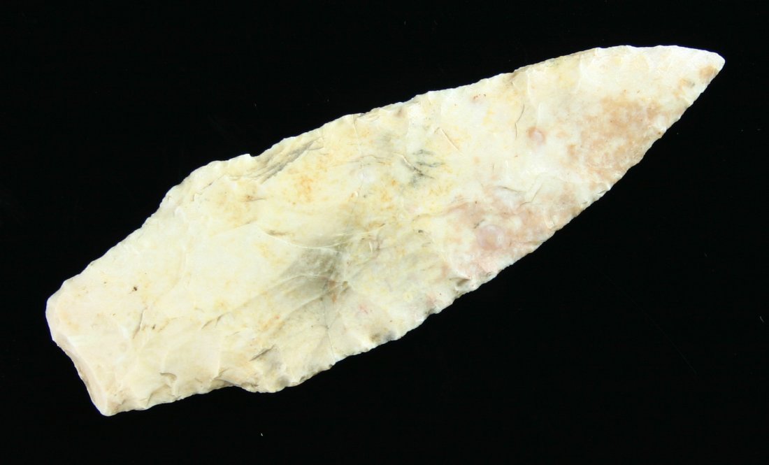 3 9/16" Dickson: Broken and Glued. Hidden Valley, Missouri. Burlington Chert. Great display. Ex - Suter Collection.