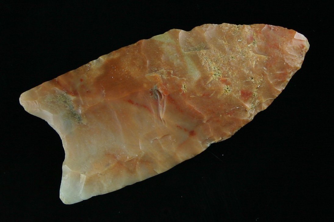 2 1/8" Clovis - Jackson COA: Nicely made with good fluting. Kentucky. Carter Cave flint. Jackson COA.