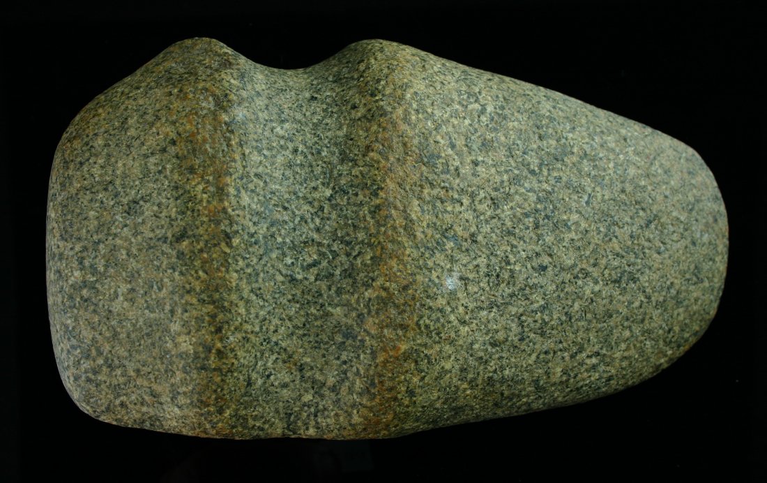 7 1/2" 3/4 Groove Axe - Jackson COA: Granite example from Ohio with a great overall form. Very nice! Jackson COA