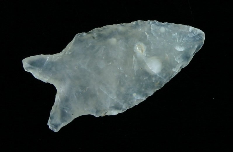1 3/8" Opalized Agate Duncan: Found in Colorado. Completely translucent with beautiful 'fire' when held to the sunlight.