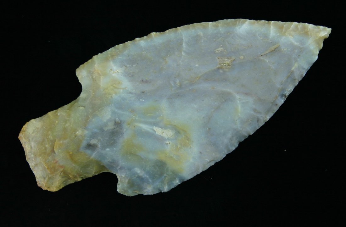 3 3/4" Robbins - Jackson COA: Nice example in classic Boyle Chert from Bath Co., Kentucky. Ex - Chester Gill and Charlie West Collections. Jackson COA.