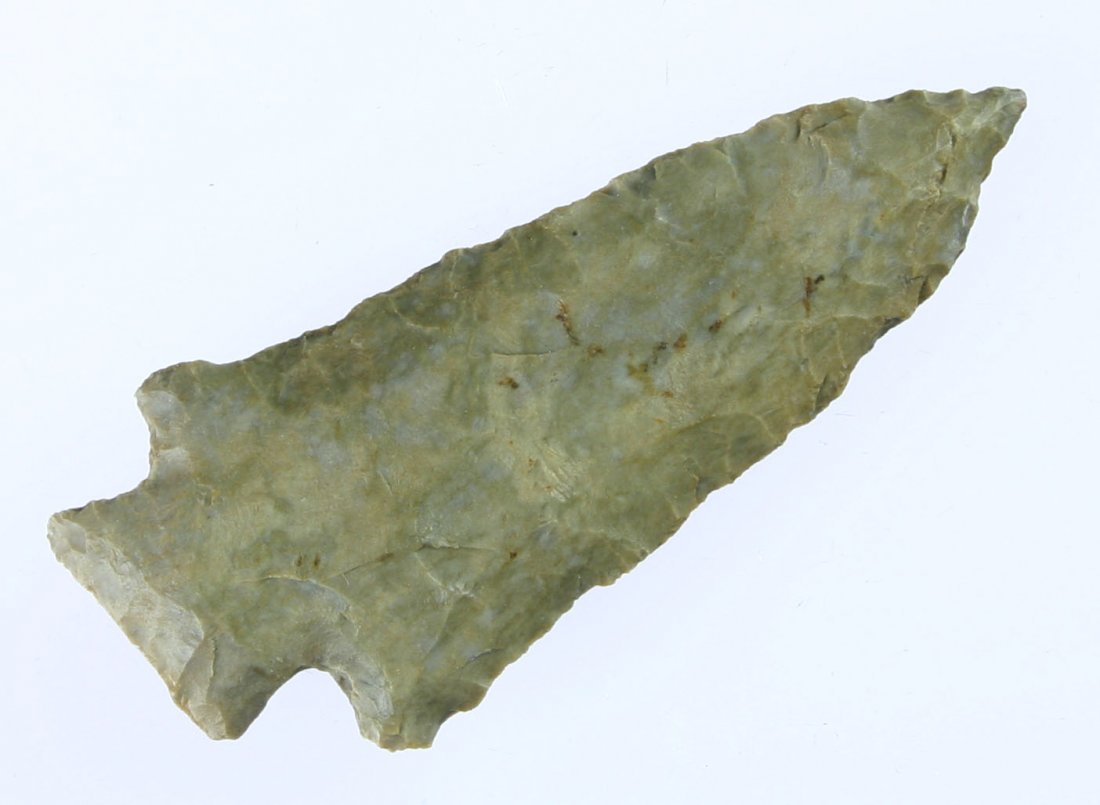 2 15/16" Stemmed Knife: Archaic example in Fort Payne Chert. KY/OH type.