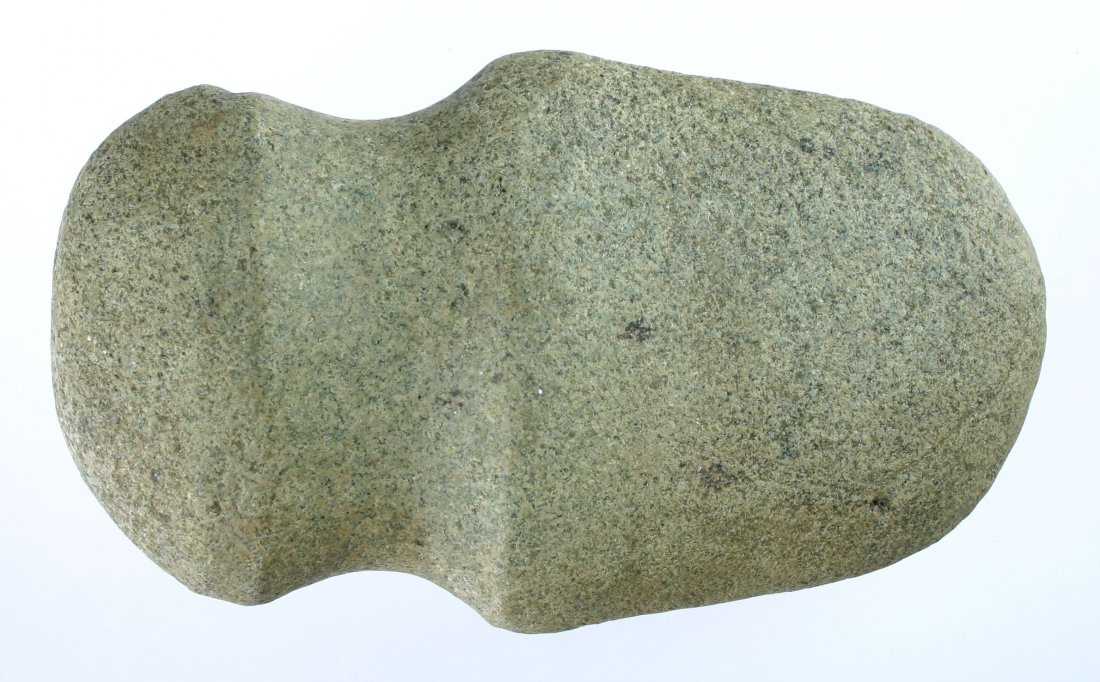7 1/2" Full Groove Axe: Indiana example in a cream colored granite. Nice example.