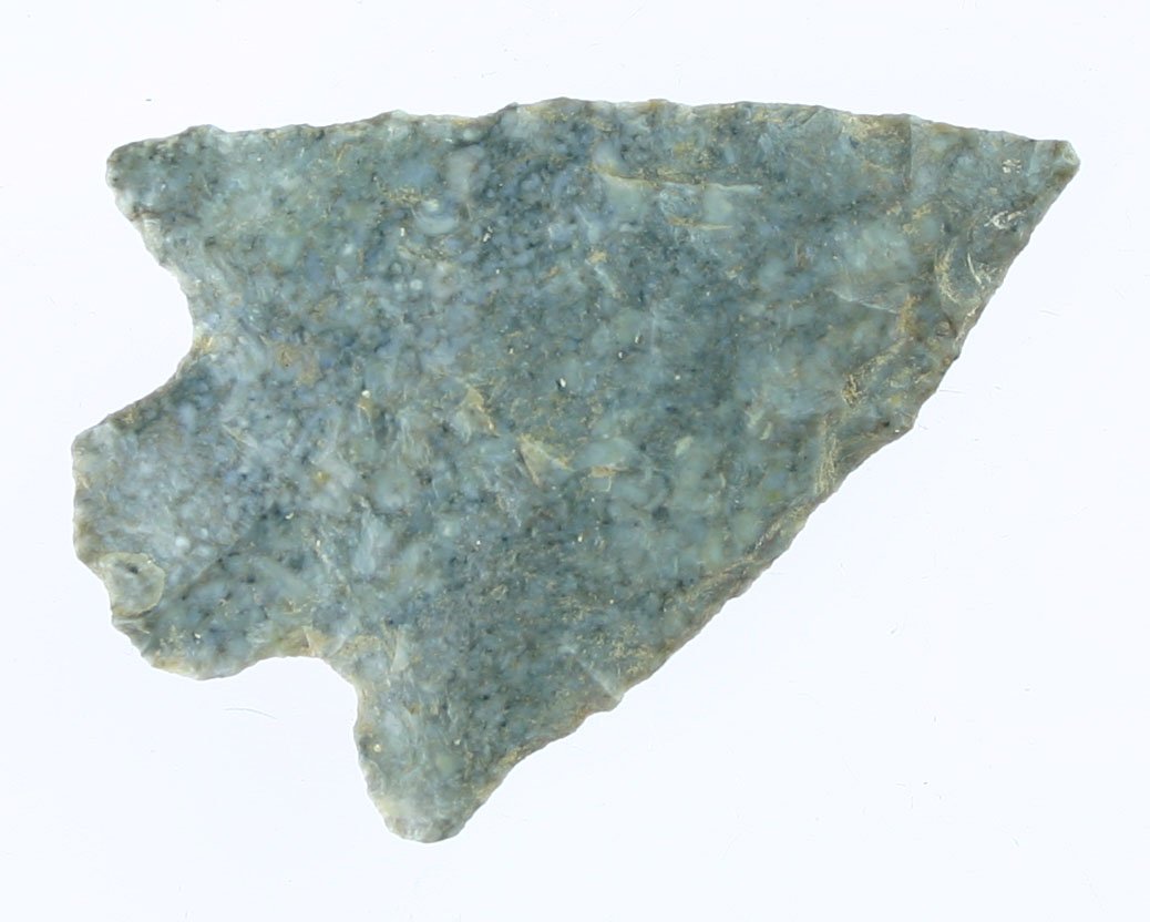 2 5/16" Buck Creek: Pretty gray fossiliferous Harrodsburg Chert example from Central Kentucky.