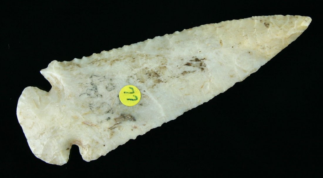 3 5/8" Dovetail - Motley & Meadows COA's: High grade Burlington. Found in Ralls Co., Missouri. Ex- Elliot Keppler, Mark Scherer, and John Berner. Motley and Meadows COA's.