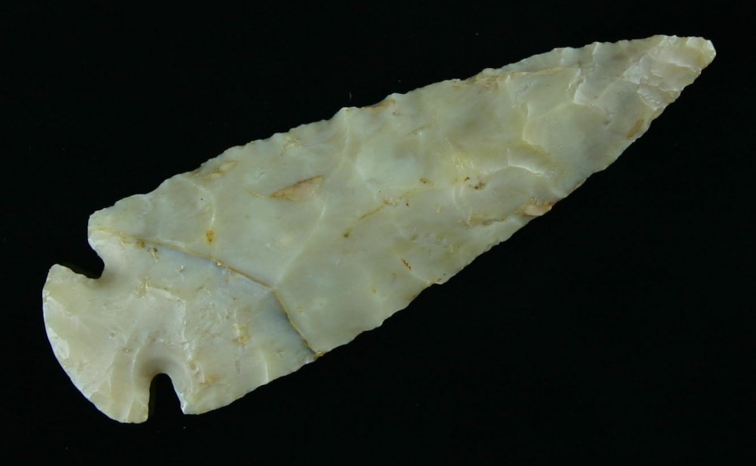 2 3/4" Flint Ridge Dovetail - Jackson COA: Beautiful highly translucent honey colored Flint Ridge from Ohio. Ex- Horsefly Bush, Ron Mosier, Scott Carruthers, and Ed Rowe Collections. Jackson COA.