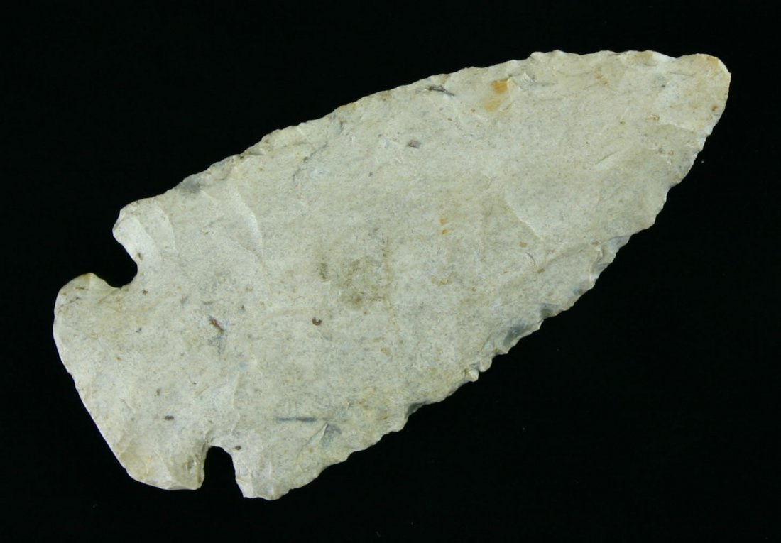 2 7/8" Dovetail - Ex- Rob Dills: Appears to be heavily patinated Hornstone Kentucky type. Ex- Rob Dills.