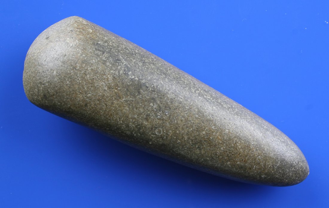 7 1/8" Tapered Poll Copena Celt from Kentucky: Kentucky example in a fossiliferous hardstone/Limestone.