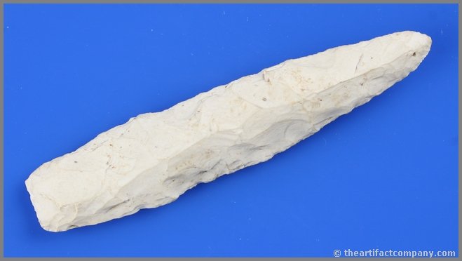 4 7/16" Nebo Hill: Found by Theodore Kouba in 1955 in Grant Co., Wisconsin. Cream fossil chert.