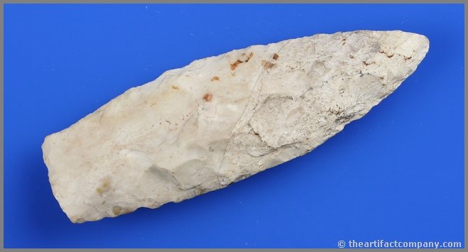 3 5/8" Agate Basin: Burlington example formerly of the Theodore Kouba Collection and found in 1931 in Macoupin Co., Illinois.