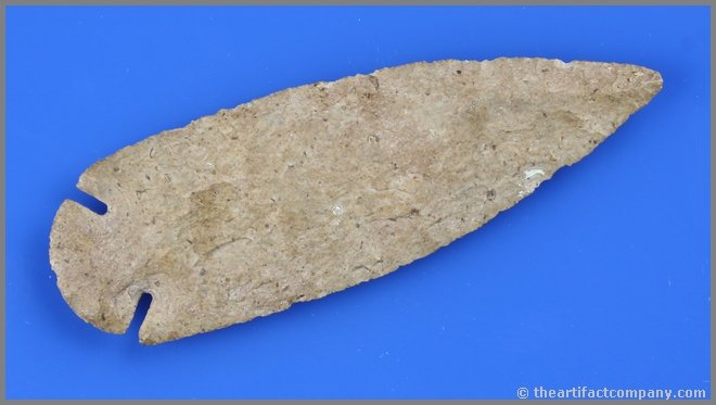 4 5/8" Dovetail - Putty G-9 & Jackson COAs: Super well made example from Joliet Co., Illinois in a Fossil chert formerly of the Hall, Stroud, and McLaughlin Collections. Jackson & Putty G-9 COAs