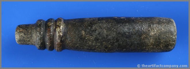 5 7/8" California Tube Pipe: Super ringed stem steatite tube pipe from California. Great polish.