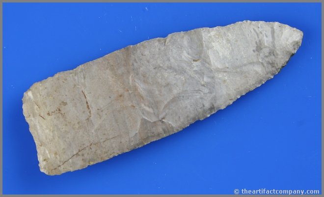 4 1/2" Paleo Knife: Found by Theodore Kouba in Benton Co., Iowa between 1908-1915.