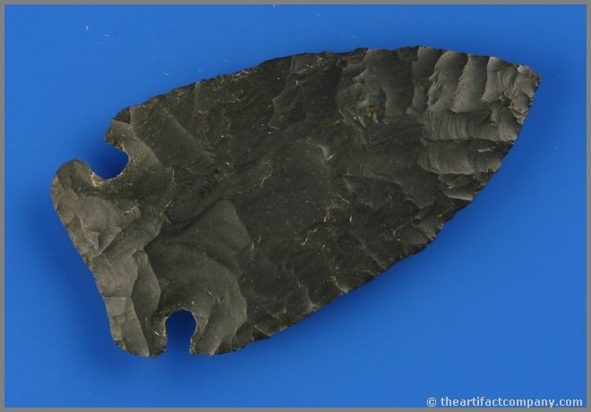 2 5/8" Newton Falls: Scioto Co., Ohio. Ex - Dale Chapman Collection Super nice point in Coshocton flint.