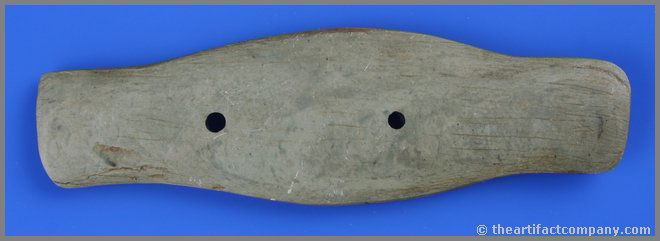 6 1/4" Expanded Center Gorget - Bennett COA: Allen Co., Ohio example formerly of the William Wertz Collection. Green slate. Bennett COA.