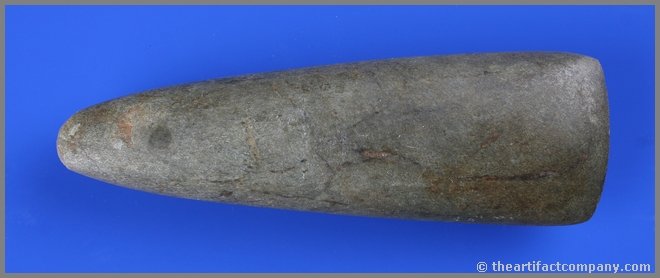 6 3/4" Copena Tapered Poll Celt: Found by Wayne Knoxberger in the 1930's in Morgan Co., Tennessee near Whitesburg.