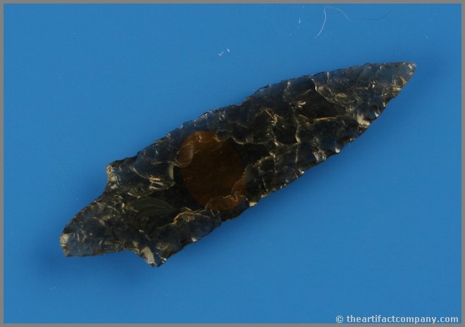 2 5/16" G-10 Rabbit Island Dart: Fantastic example in near optical grade Obsidian from an old estate collection. Washington State.