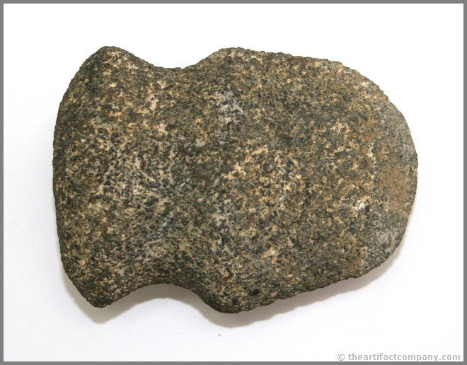 3 13/16" Full Groove Axe: Nice weathered axe from Ohio in granite.