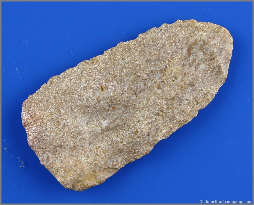 3 3/8" Archaic Blade: Harrodsburg chert example found by Ernest Schut in Ohio Co., Indiana.