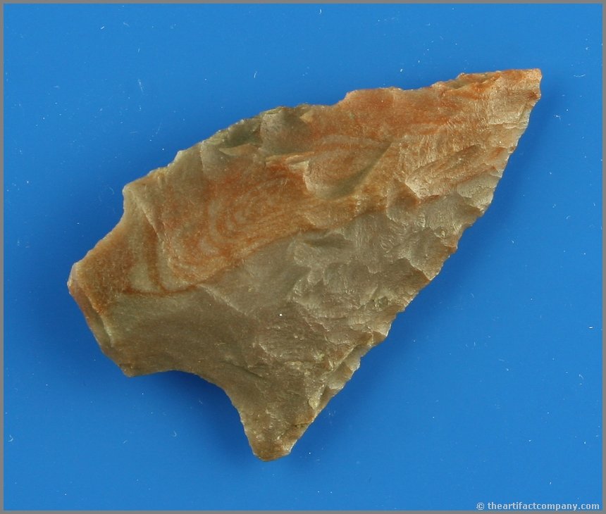 2 3/16" Gary: Novaculite example found in the 1920's near Henry, Howard Co., Arkansas.