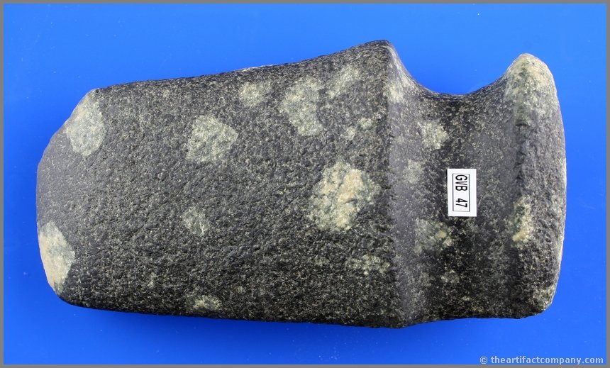 7 1/8" 3/4 Groove Porphyry Axe: Michigan Beauty with excellent use-wear and polish. Nice!
