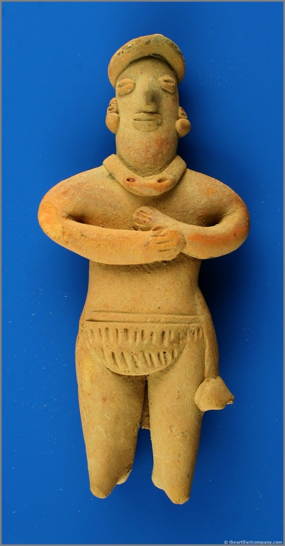5 5/8" Colima Flat Figure: Excellent prehistoric example from Mexico. Estate Find.