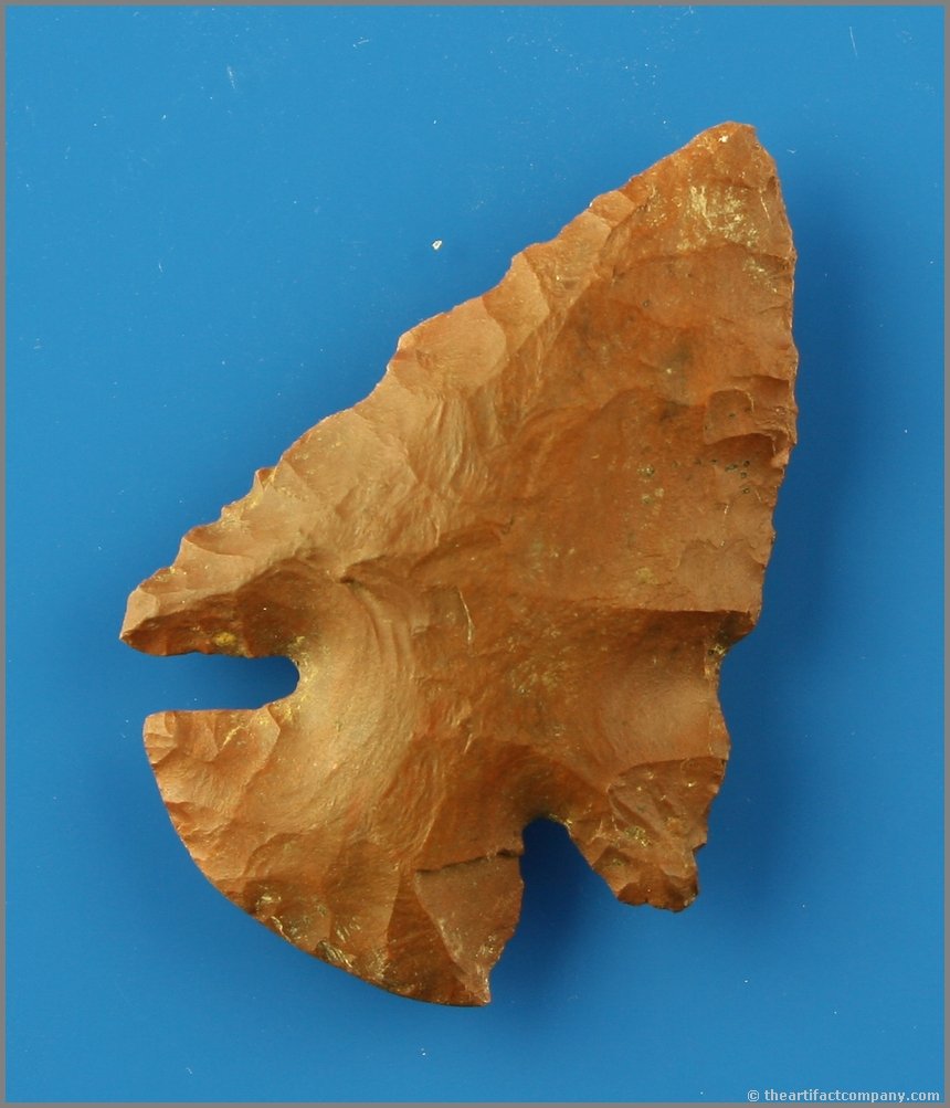 2 3/8" Horse Creek Chert Dovetail: Great material. Ex- Joe Wright. Found in Tennessee.