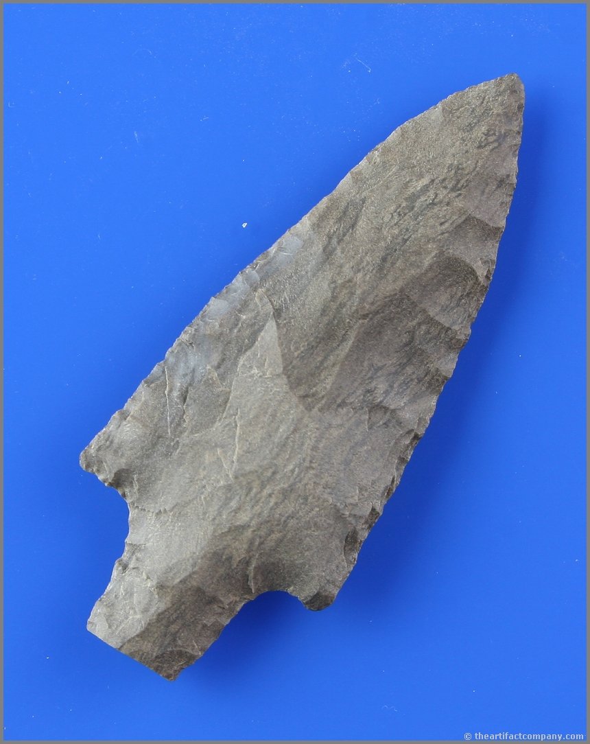 3 5/16" Little Bear Creek: Well patinated Dover Chert from Tennessee. Ex- Joe Wright Collection.