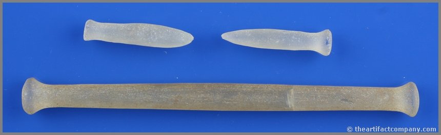 Saharan Africa Ear Plugs and Nose Bar.: Nice set of these. Nose bar is broken and glued. Not often you see a complete set.