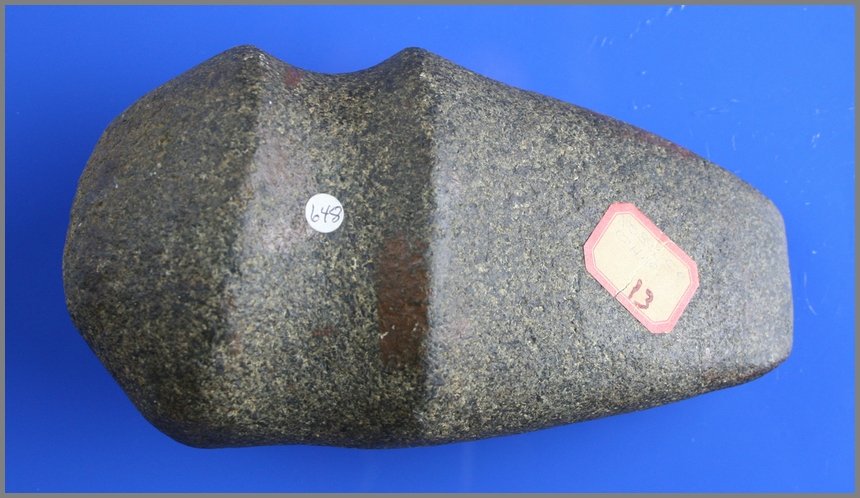 6 1/2" 3/4 Groove Axe - Jackson COA: Superb Axe from Ross Co., Ohio with excellent polish and form. Old collector tag.