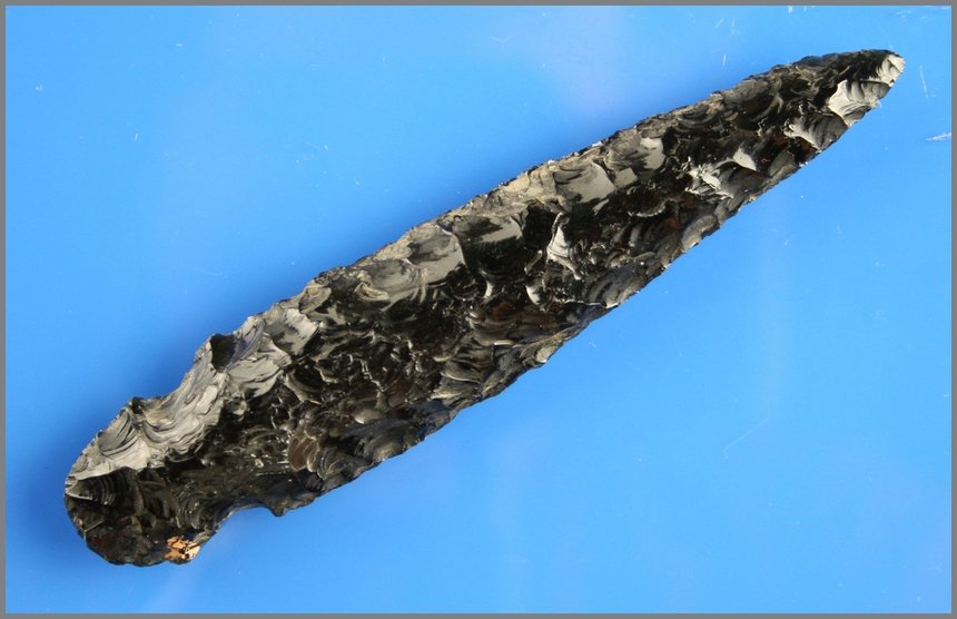 4 7/8" Nightfire: Huge Nightfire in Jet Black glossy Obsidian. Ex- Johnson Collection of Sacramento, California. Stermer COA.