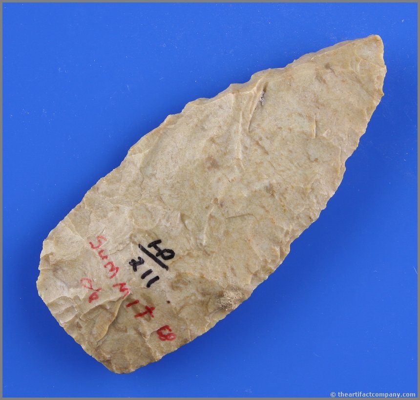 4 1/8" Preform Blade: Summit Co., Ohio. Mottled chert.