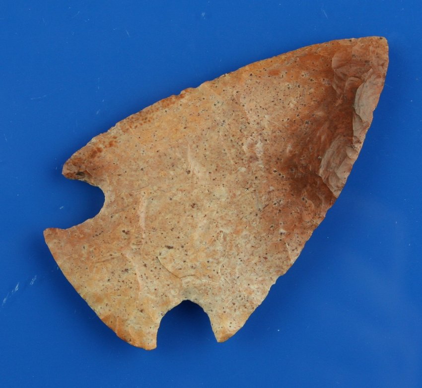 3 3/16" Snyders: Pretty heat treated burlington example from Adams Co., Illinois.