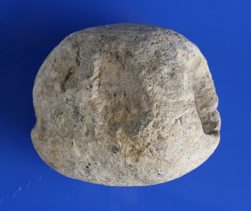 2 5/8" Texas Tube Pipe - Jackson COA: RARE example of a pipe from Central Texas made from a piece of denser limestone. Burnet Co., Texas. Jackson COA.