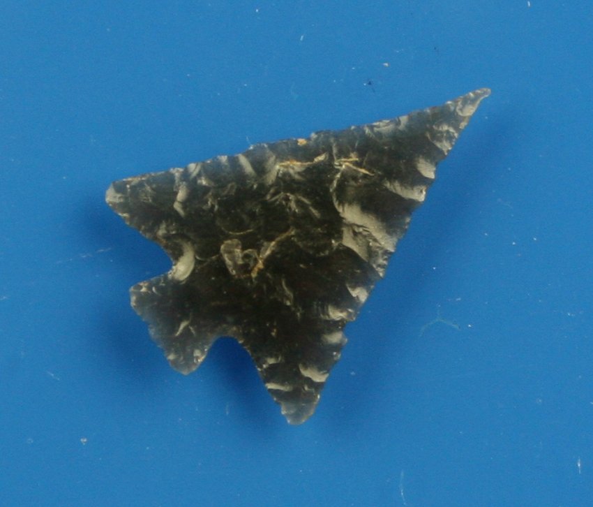 1 1/16" Columbia Plateau - G-10 Jackson COA: Obsidian example from Northern California. Perfect G-10 example.