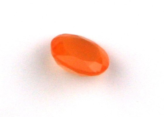 1.5 carat tw Orange Chalcedony: Interesting cloudy orange stone measuring 9x7x5mm
