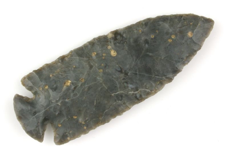 4" Flint Ridge Dovetail- 4 COA'S: Flint Ridge (Chalcedony). Found in Noble County, Ohio. Really pretty blue and cream semi translucent and glossy Flint Ridge. Bennett, Partain, Putty and Davis COA.