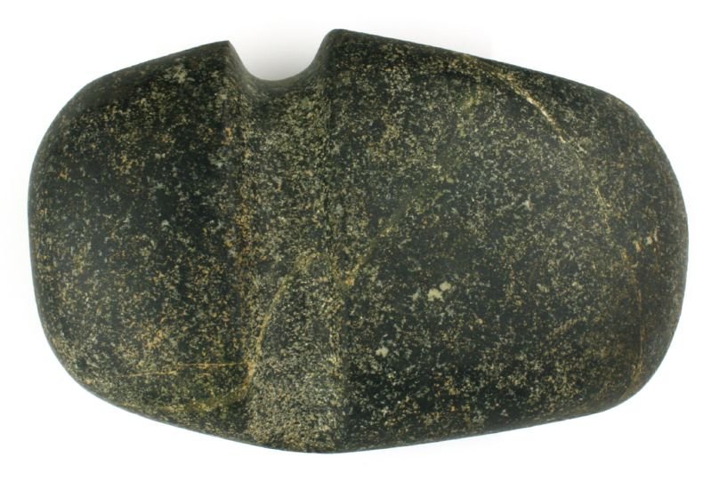 4 1/4" 3/4 Groove Axe: Stunning large axe with excellent surface polish. Dearborn Co., Indiana.