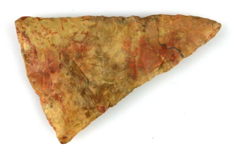 2 1/8" Triangular Knife: Ex - Karl Kilguss example in Buffalo River Chert. Mississippi.