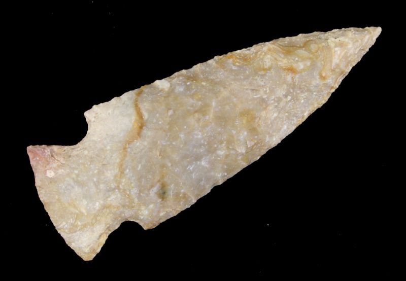 4 1/16" Hopewell: Super nice large example in Boyle chert from Clark Co., Kentucky. Nice!