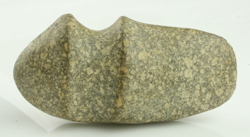 4 1/4" 3/4 Groove Axe: Superb example in a porphyry. Nice! Ohio.