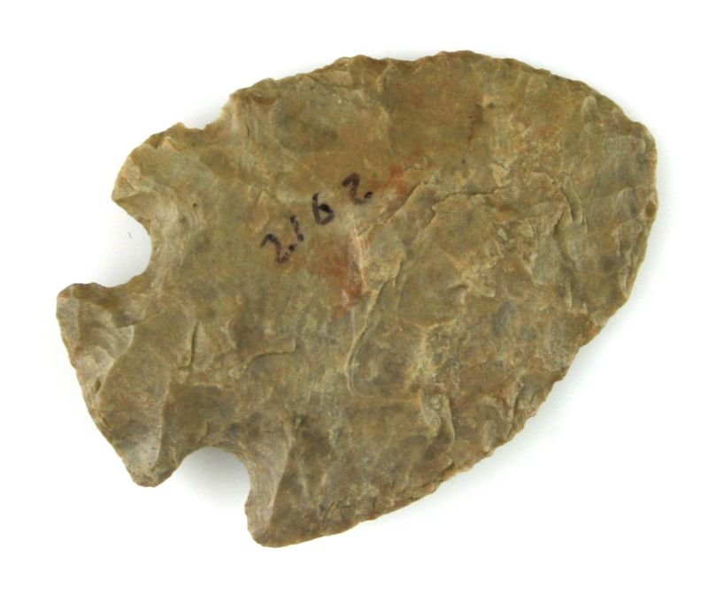 1 15/16" Snyders - Stermer COA: Nice example in a brown chert found along the Grand River in Missouri. Nice! Stermer COA.
